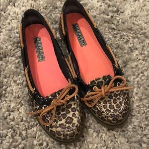 Sperry Top-Slider - Leopard Print and Black